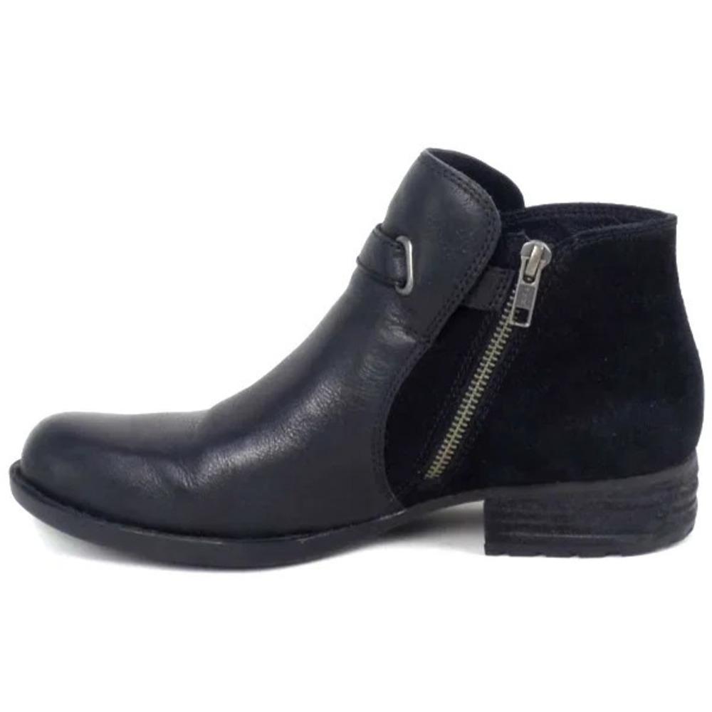 Born Kristina Leather Ankle Bootie Black - Medium - Picture 3 of 5